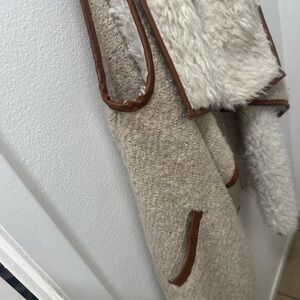 Cozy Beige and Brown Shearling Coat